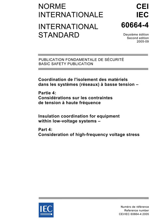 Cover IEC 60664-4:2005